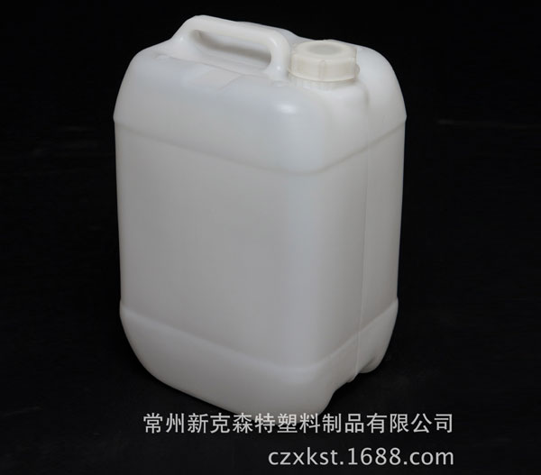 食品級10L化學品包裝桶，吹塑容器 耐高溫高壓白色化工塑料方桶